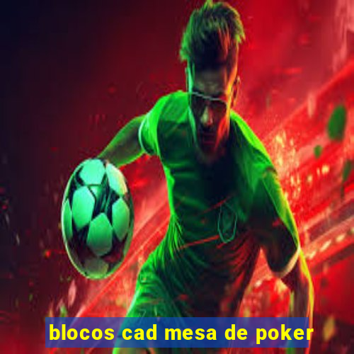 blocos cad mesa de poker